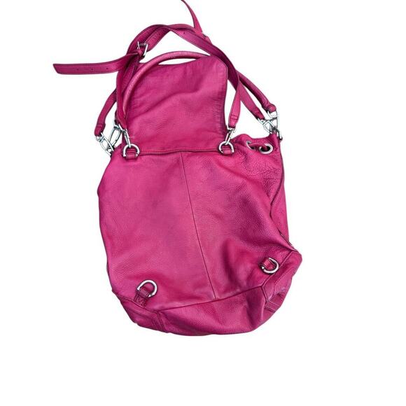Liebeskind Berlin Women's Pink & Red Leather Backpack - Picture 4 of 6